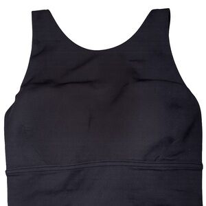 lululemon athletica Black Scoop-Neck Performance Sports Bra